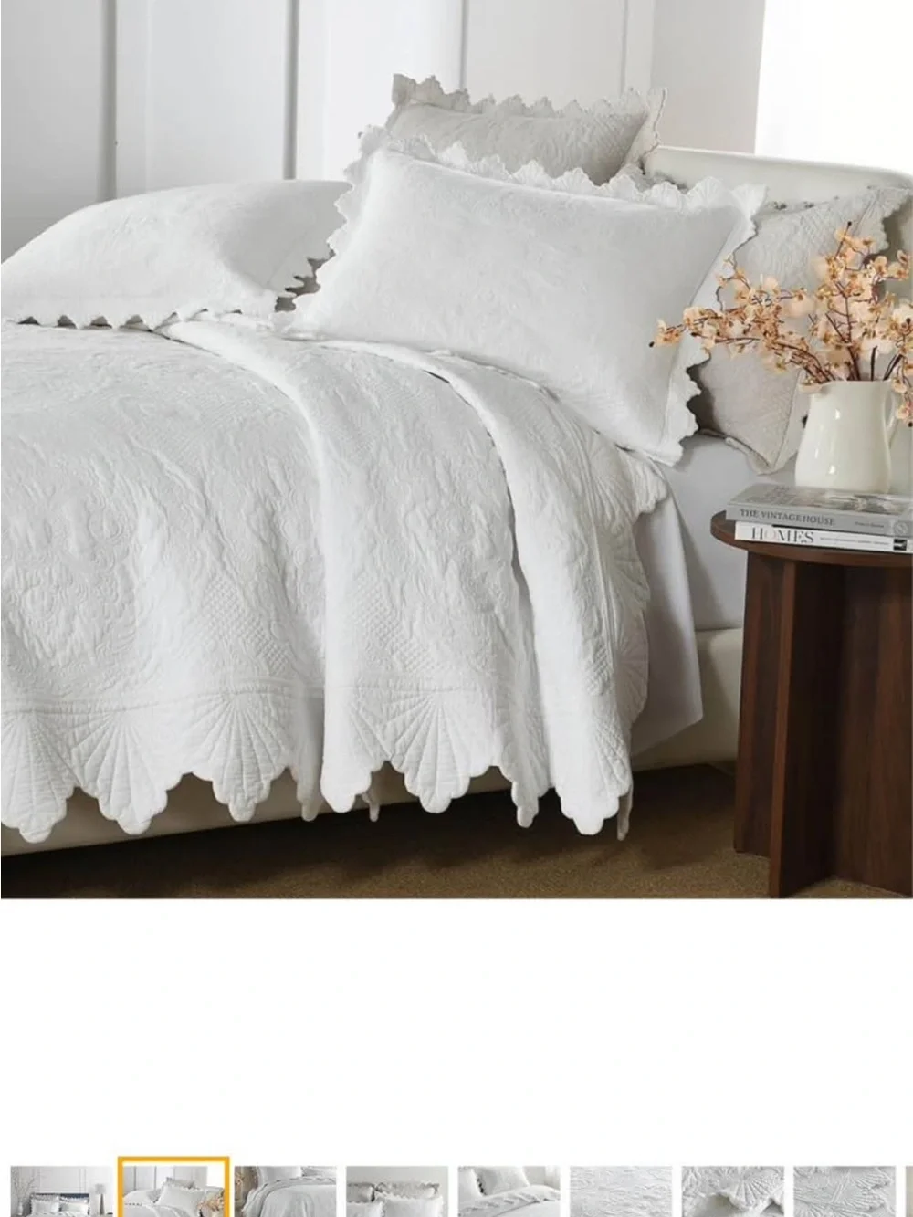 Cotton Quilt Bedding Set Reversible Coverlet, 3 Pieces